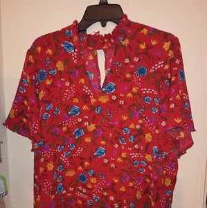 Colorful flower blouse